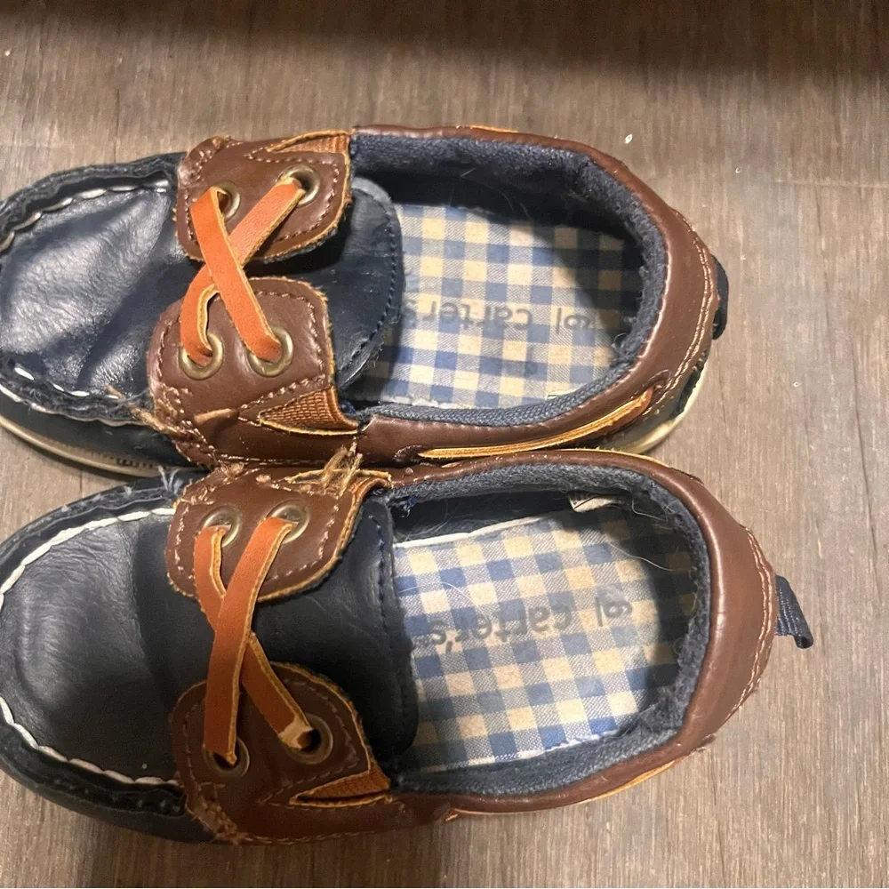 Carter's Brown and Blue Loafers for Kids